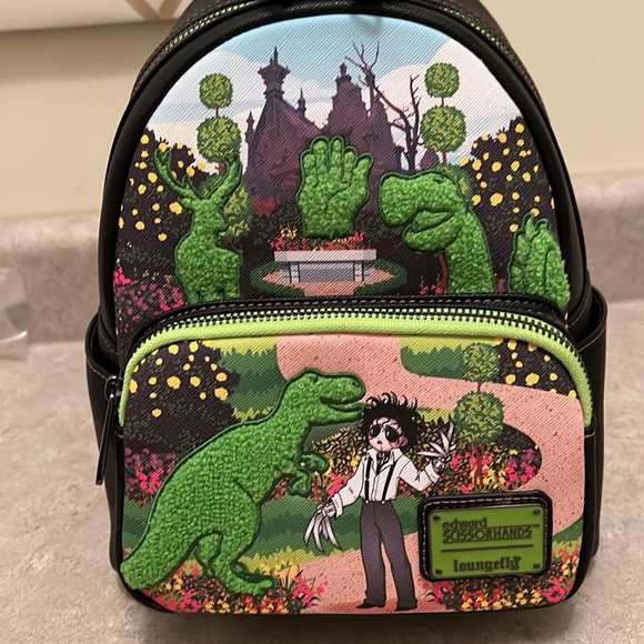 Loungefly Disney Edward Scissorhands Topiary Mini Backpack NWT - Picture 2 of 11